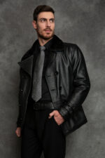 Chaqueta Leon Kennedy Resident Evil Requiem cuero genuino